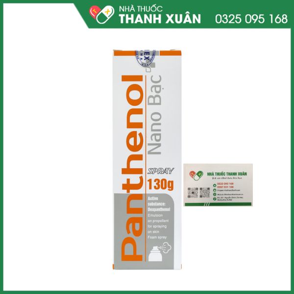 Panthenol Nano Bạc hỗ trợ trị bỏng và làm dịu vết thương